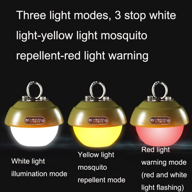 USB Outdoor Camp Lamp Multifunctional Atmosphere Emergency Night Light, Style: Strawberry (Red)