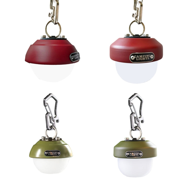 USB Outdoor Camp Lamp Multifunctional Atmosphere Emergency Night Light, Style: Strawberry (Army Green)