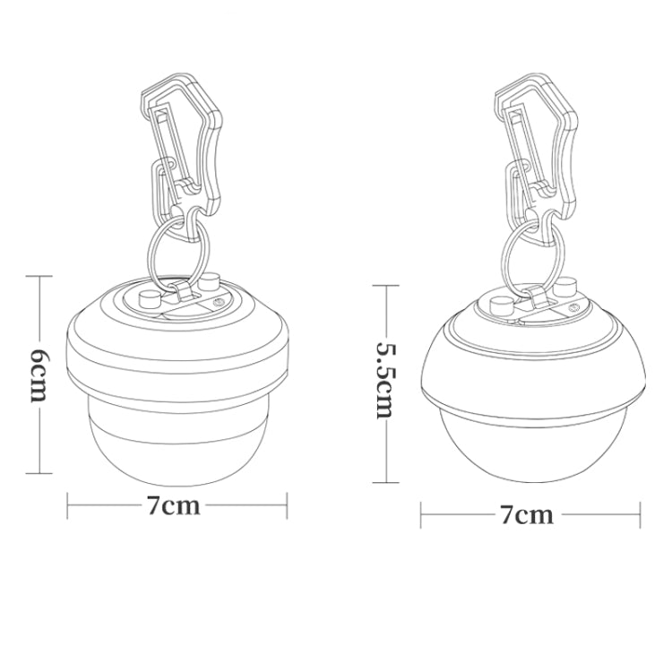 USB Outdoor Camp Lamp Multifunctional Atmosphere Emergency Night Light, Style: Strawberry (Army Green)
