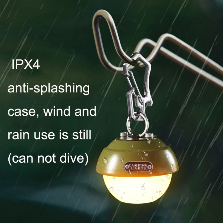 USB Outdoor Camp Lamp Multifunctional Atmosphere Emergency Night Light, Style: Strawberry (Army Green)