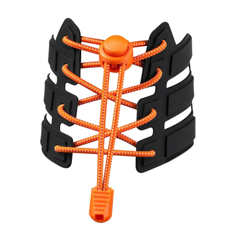 5pairs Spring Buckle Lazy Elastic Shoelaces For Adults And Children 110cm