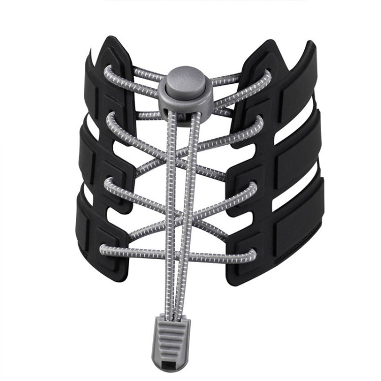 5pairs Spring Buckle Lazy Elastic Shoelaces For Adults And Children 110cm