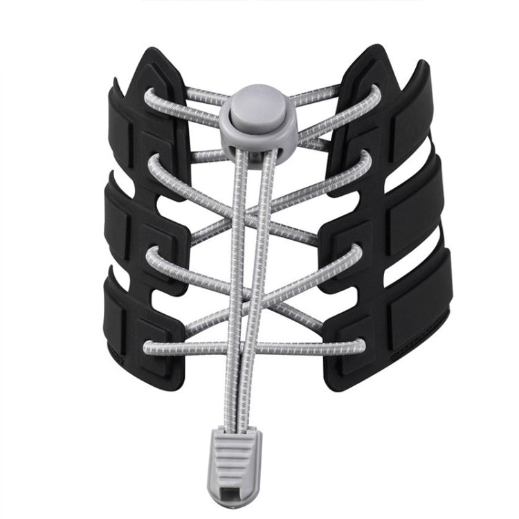 5pairs Spring Buckle Lazy Elastic Shoelaces For Adults And Children 110cm