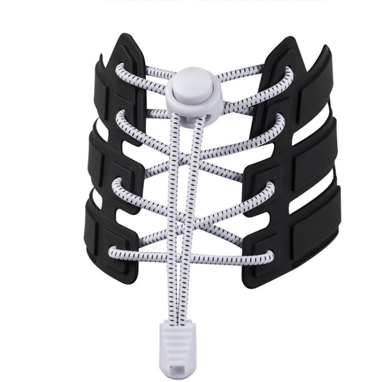 5pairs Spring Buckle Lazy Elastic Shoelaces For Adults And Children 110cm