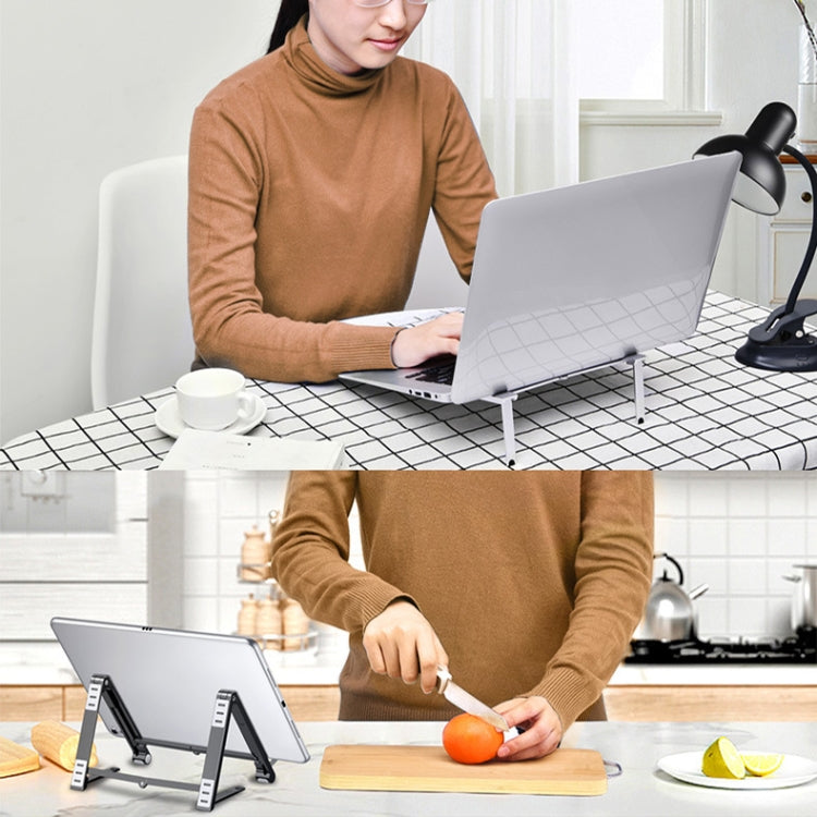 X23 3 In 1 Portable Storage Foldable Aluminum Phone Tablet Stand