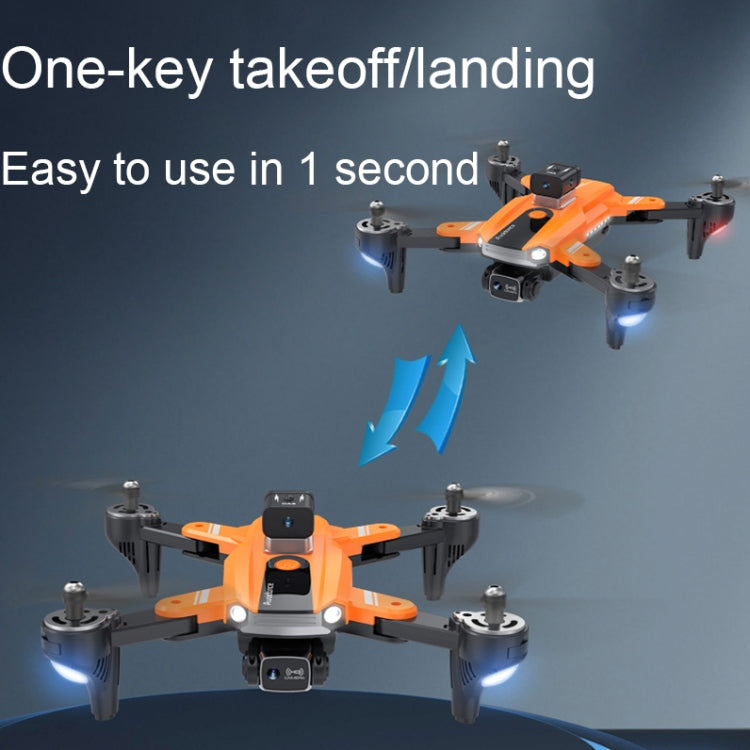 1080P HD Dual-Camera Intelligent Obstacle Avoidance Aerial Quadcopter, Spec: S8 (Orange)