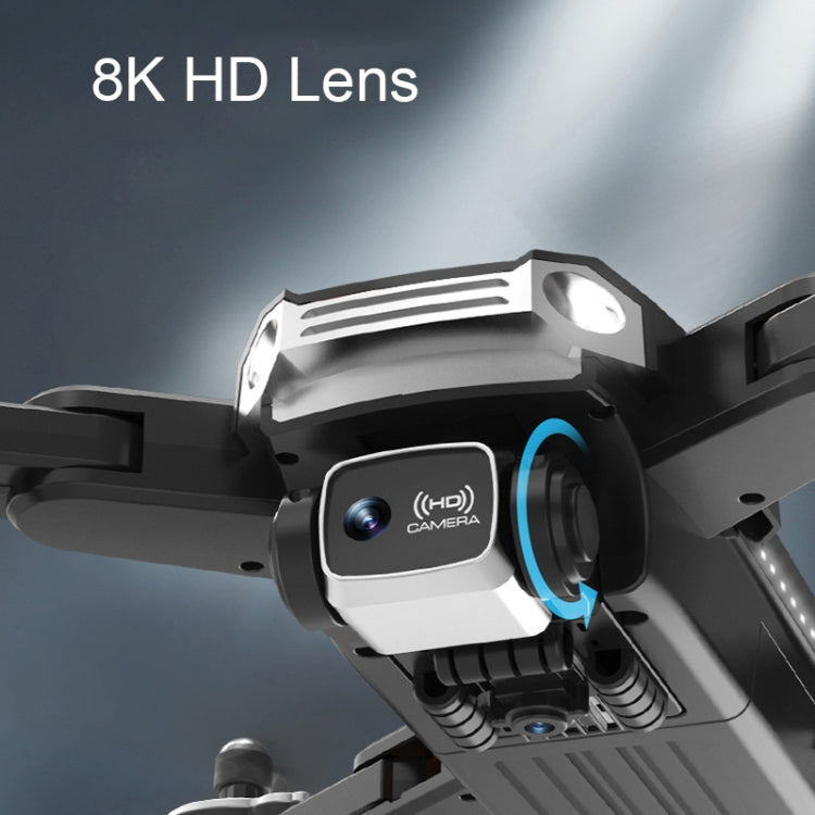 1080P HD Dual-Camera Intelligent Obstacle Avoidance GPS Positioning Aerial Quadcopter, Spec: S9 (Black)