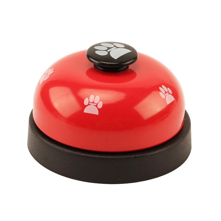 Pet Toy Training Called Dinner Small Bell Footprint Ring Dog Toys