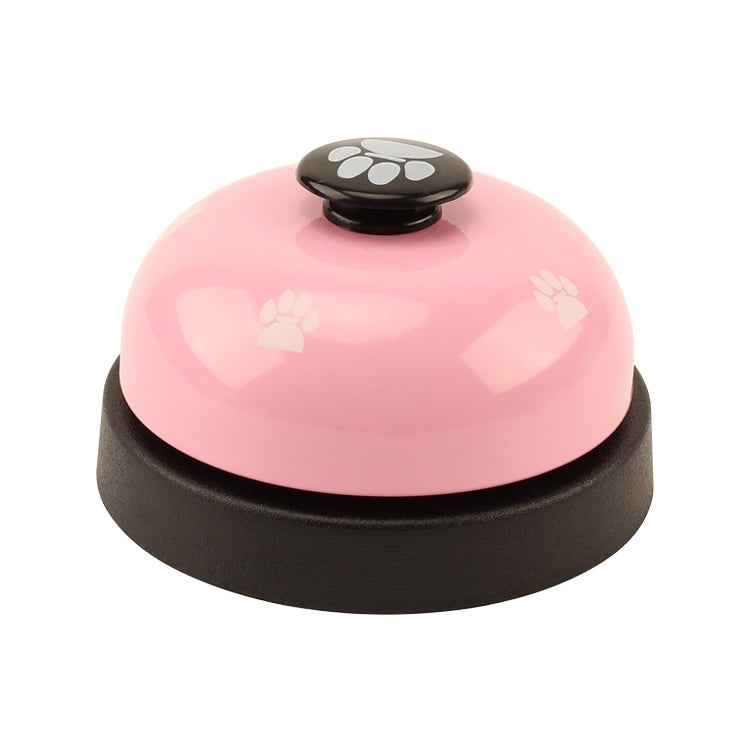 Pet Toy Training Called Dinner Small Bell Footprint Ring Dog Toys