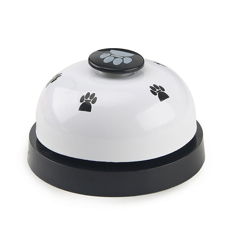 Pet Toy Training Called Dinner Small Bell Footprint Ring Dog Toys
