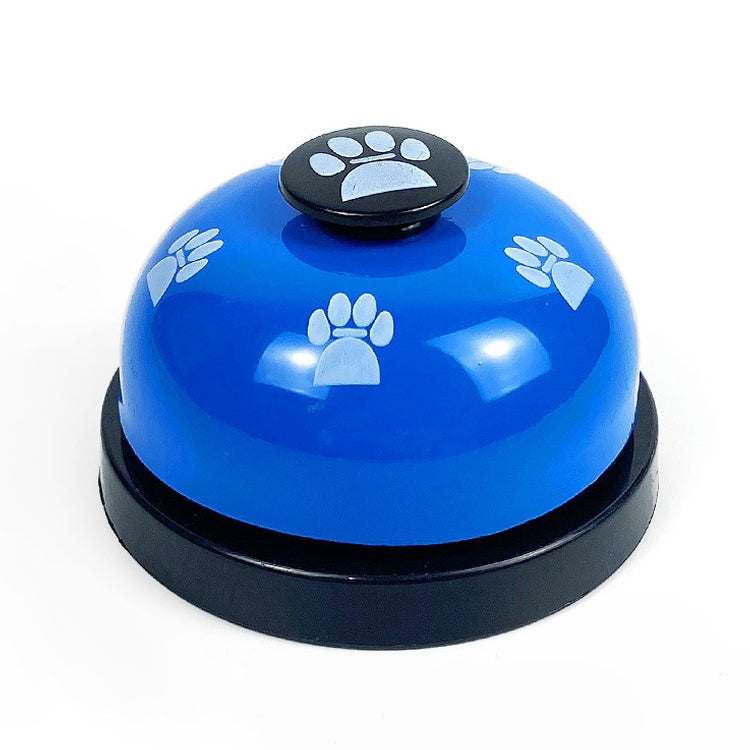 Pet Toy Training Called Dinner Small Bell Footprint Ring Dog Toys