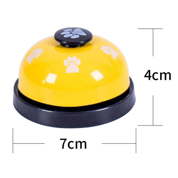 Pet Toy Training Called Dinner Small Bell Footprint Ring Dog Toys