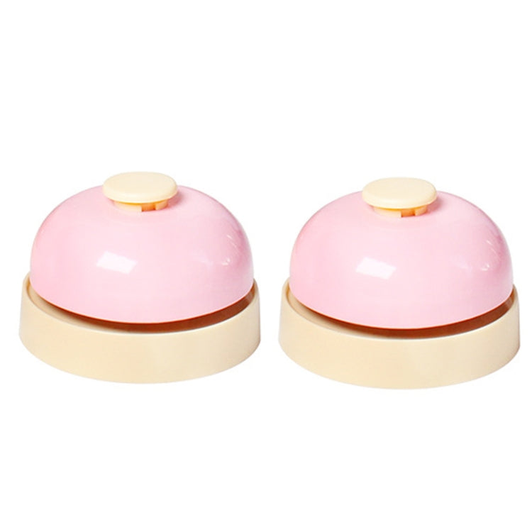 2pcs Pet Ringing Dog Barking Meal Training Device Sounds Sounding Ringing Puzzle Pet Toy(Pink)