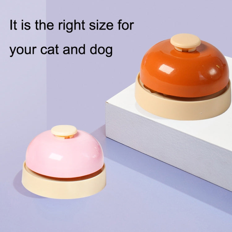 2pcs Pet Ringing Dog Barking Meal Training Device Sounds Sounding Ringing Puzzle Pet Toy(Pink)
