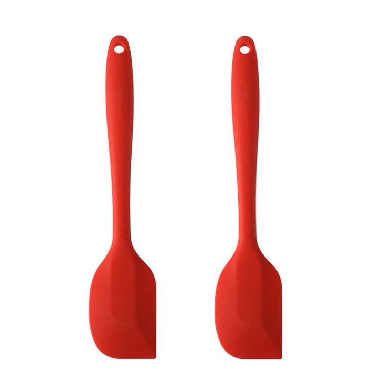2pcs Large Integrated Silicone Scraper Chocolate Cream Mixing Knife