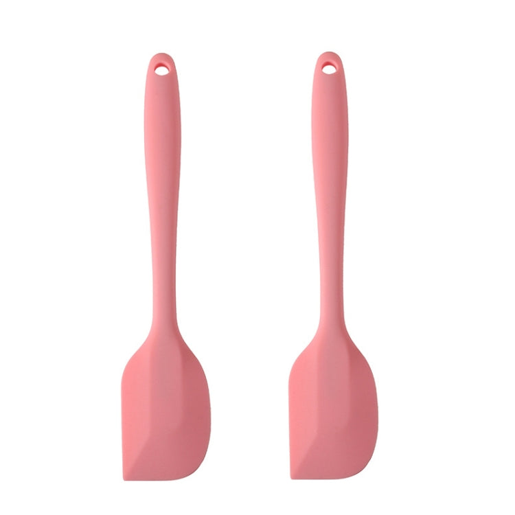 2pcs Large Integrated Silicone Scraper Chocolate Cream Mixing Knife