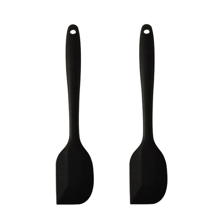 2pcs Large Integrated Silicone Scraper Chocolate Cream Mixing Knife