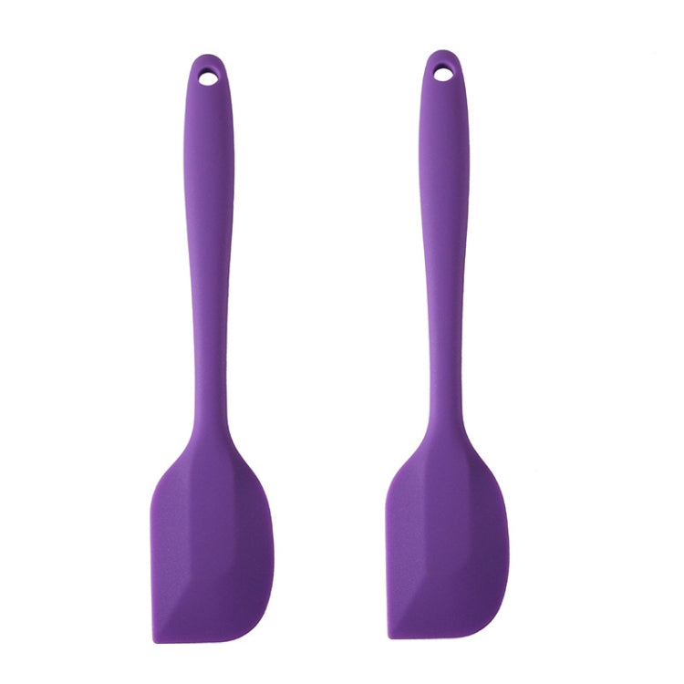2pcs Large Integrated Silicone Scraper Chocolate Cream Mixing Knife