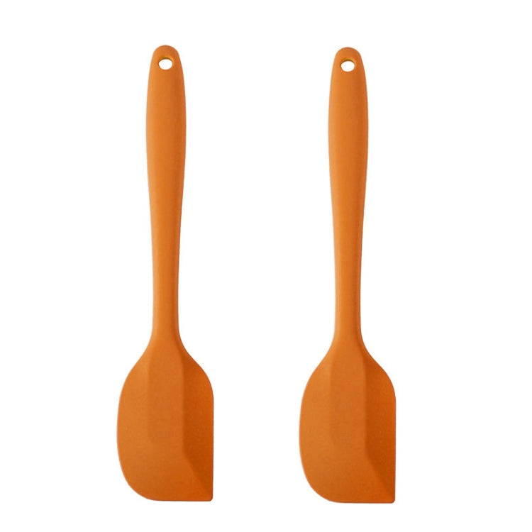 2pcs Large Integrated Silicone Scraper Chocolate Cream Mixing Knife