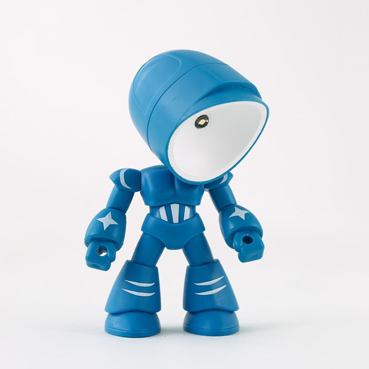 9622 LED Mini Foldable Cartoon Policeman Night Light Desktop Magnetic Desk Lamp