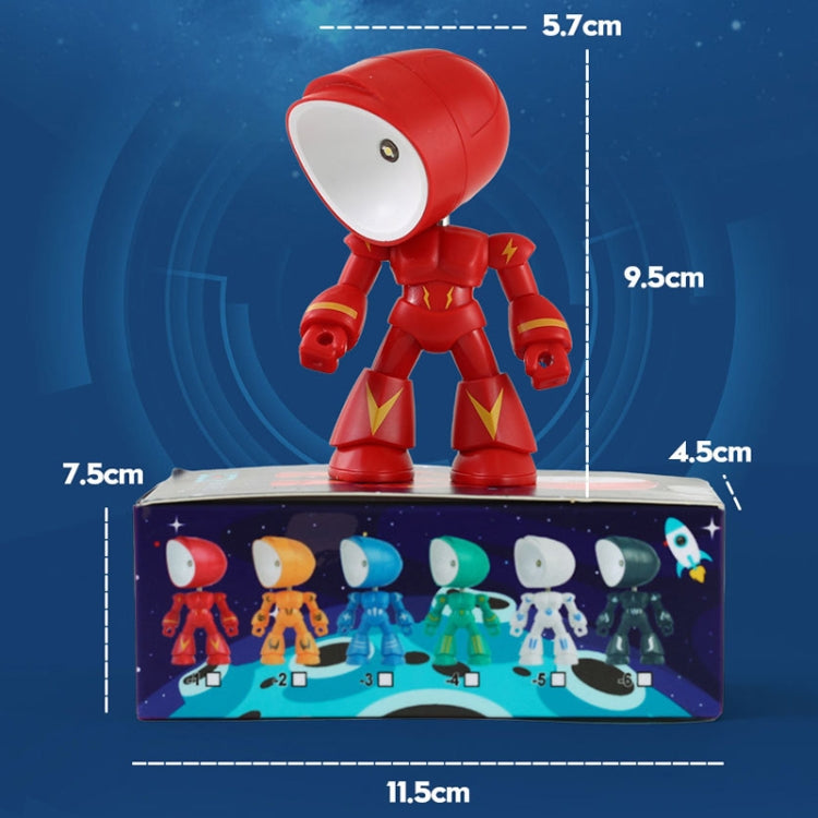 9622 LED Mini Foldable Cartoon Policeman Night Light Desktop Magnetic Desk Lamp