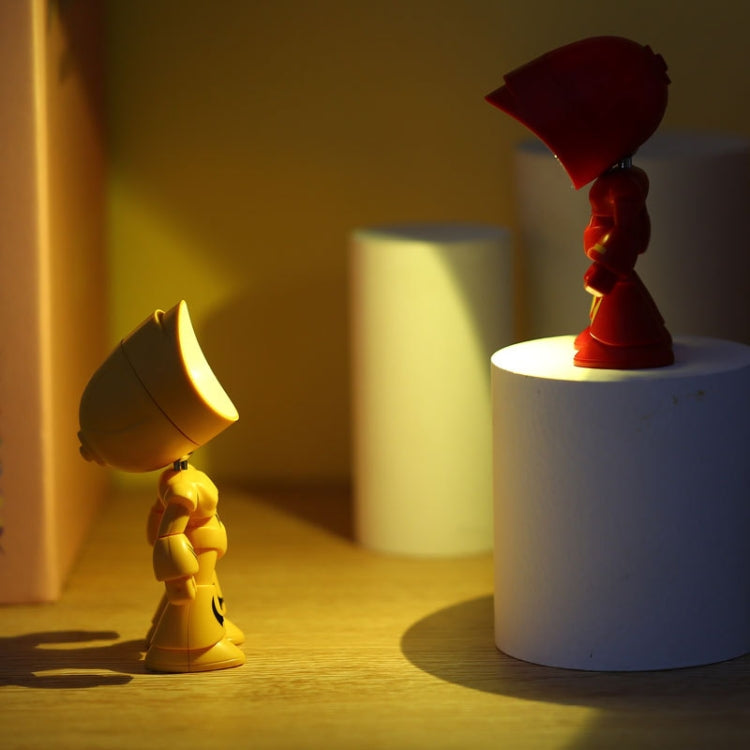 9622 LED Mini Foldable Cartoon Policeman Night Light Desktop Magnetic Desk Lamp