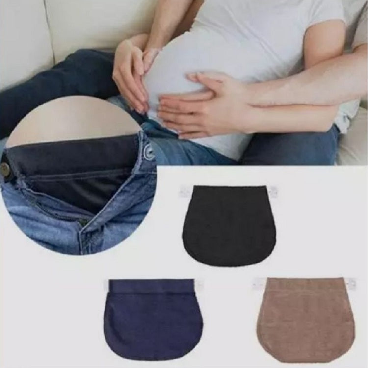 Pregnant Women May Be Adjusted To Change The Waistband Elastic Waistband Extended Buckle, Color:Blue