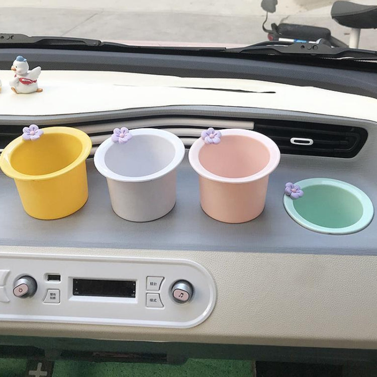 For WULING Hongguang MINIEV Interior Control Water Cup Slot, Size: White Purple Flower