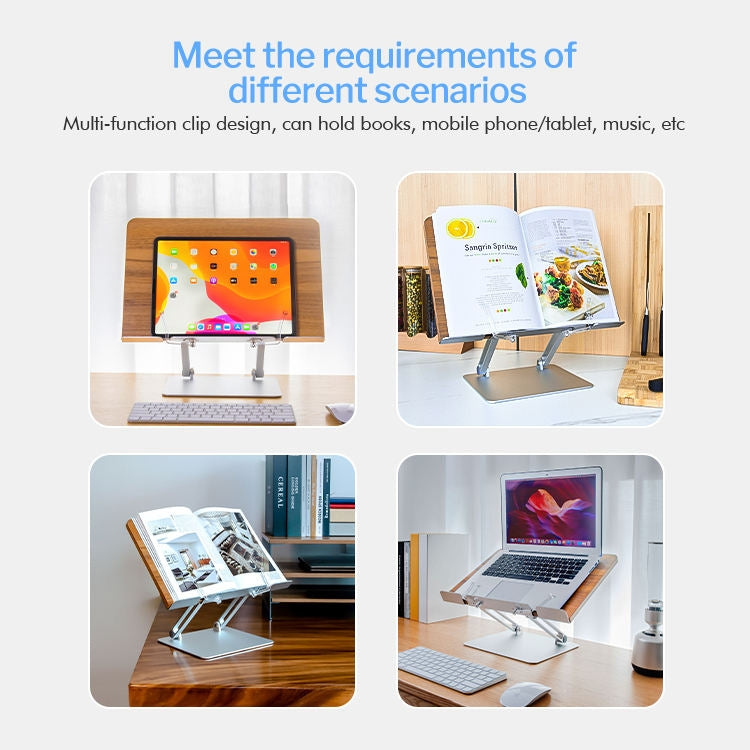 AP-2DW Wooden Desktop Tablet Stand Children Reading Stand(Darkwood)