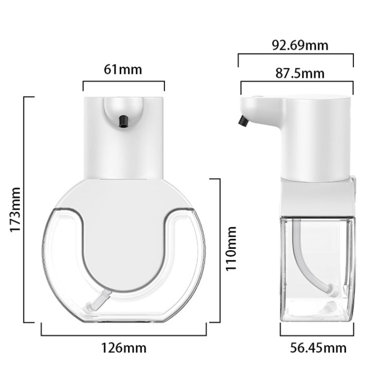P10 Automatic Induction Detergent Disinfection Home Foam Soap Dispenser, Style: Drop(White)