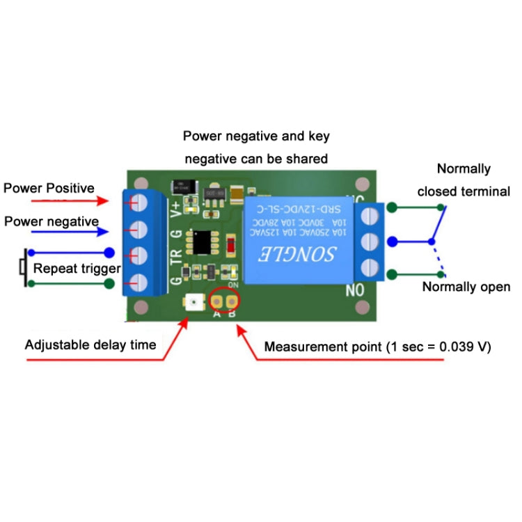12V/24V Protected Start Delay Relay Module