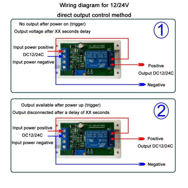 12V/24V Protected Start Delay Relay Module