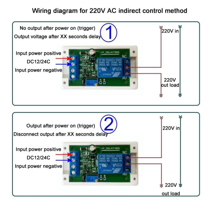 12V/24V Protected Start Delay Relay Module
