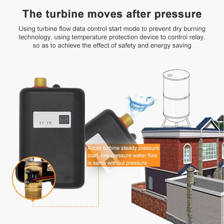Mini Speed Heat Water Storage Free Thermostat Electric Tankless Water Heater