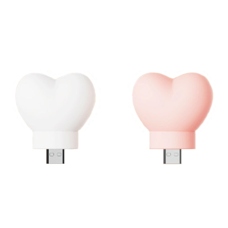 TL20A Love Shape USB Mini Night Light Portable Silicone Decorative Lamp, Spec: Plug-in