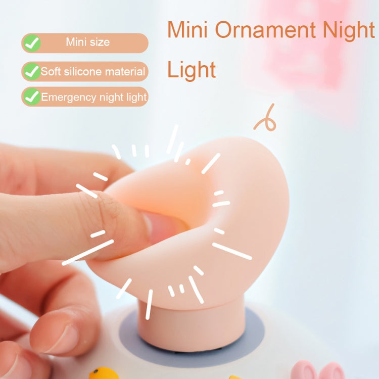 TL20A Love Shape USB Mini Night Light Portable Silicone Decorative Lamp, Spec: Plug-in