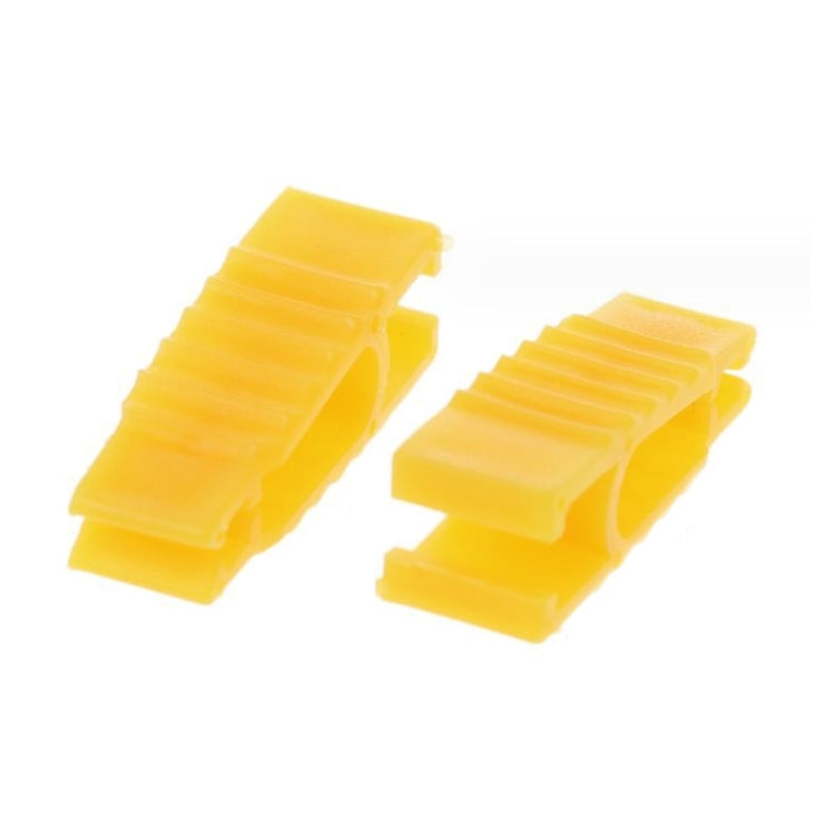 50pcs Car Fuse Cartridge Puller Tweezers(Yellow)