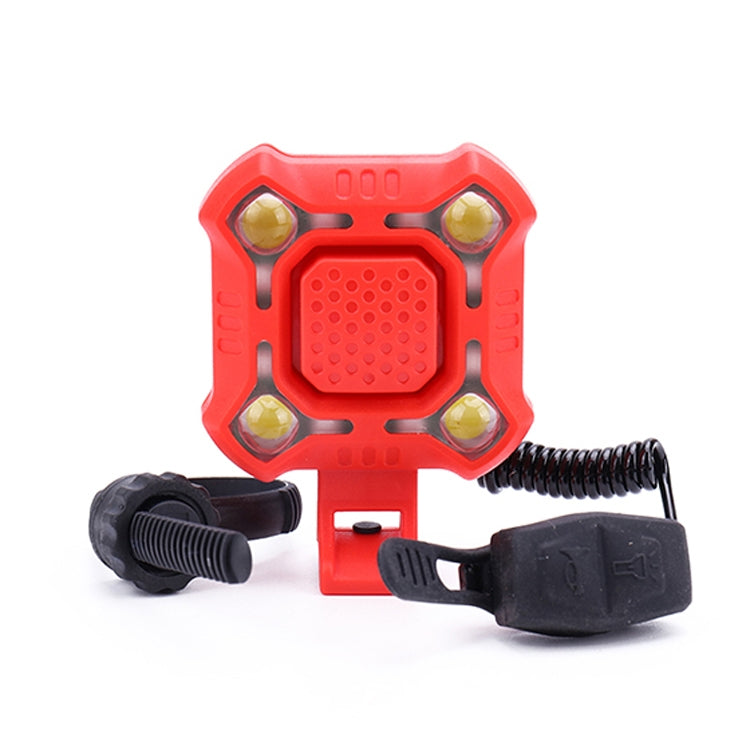 2 In 1 Bike 140db Bell 4 Lamp Cycling Light Bicycle Horn 5-sounds Alarm