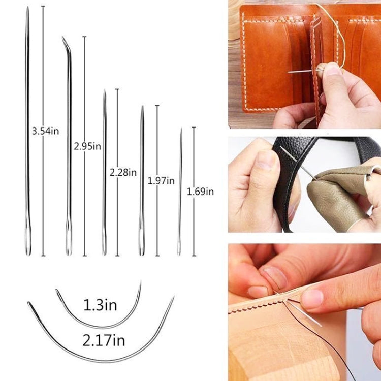 55 In 1 Leather Carving Handmade Leather DIY Tool Set Sewing Craft Tool Set