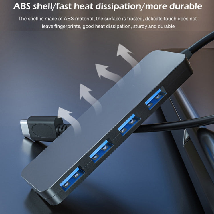 AB3-L42 4 Ports Concentrator High Speed HUB 5G Extension Dock USB3.0 HUB Length: 120cm