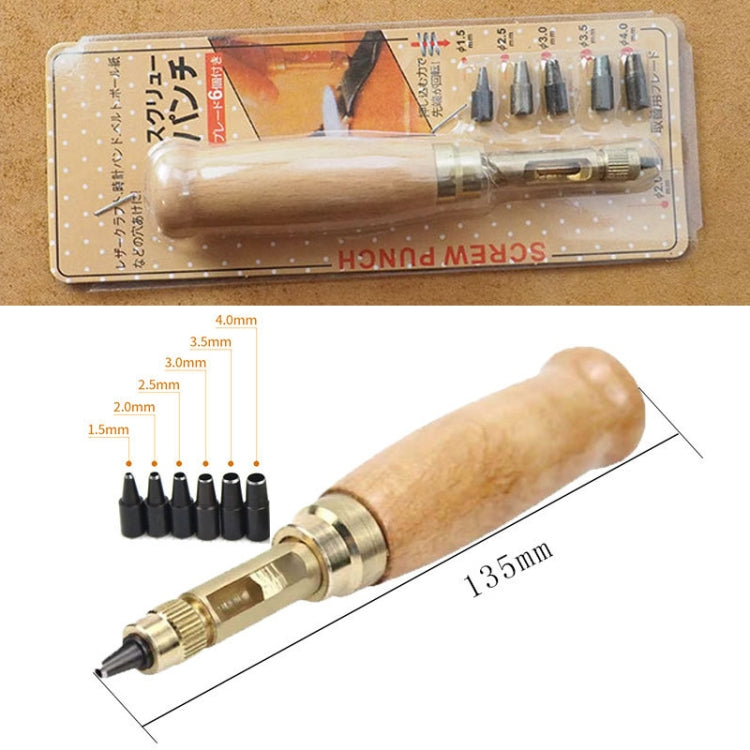 6 In 1 Automatic Belt Punch Punching Multi-scalp Anechoic Belt Punch