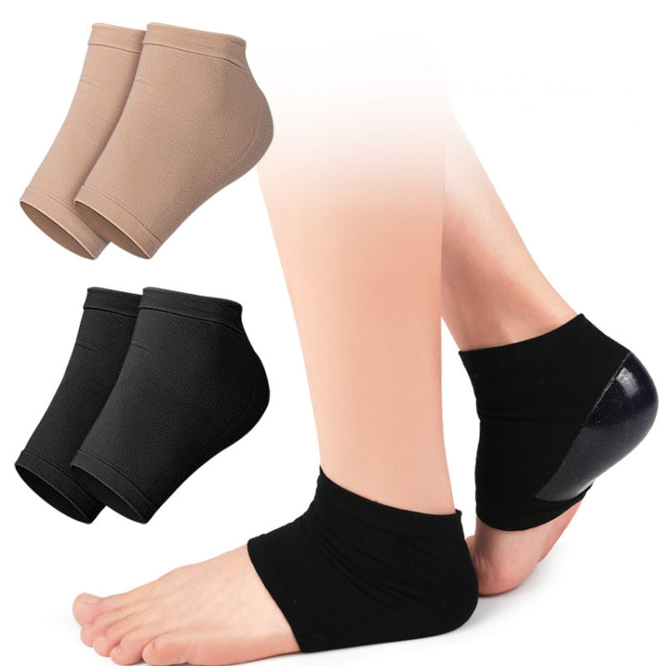 007 2pairs Silicone Anti-cracked Heel protector Moisturizing Non-slip Socks