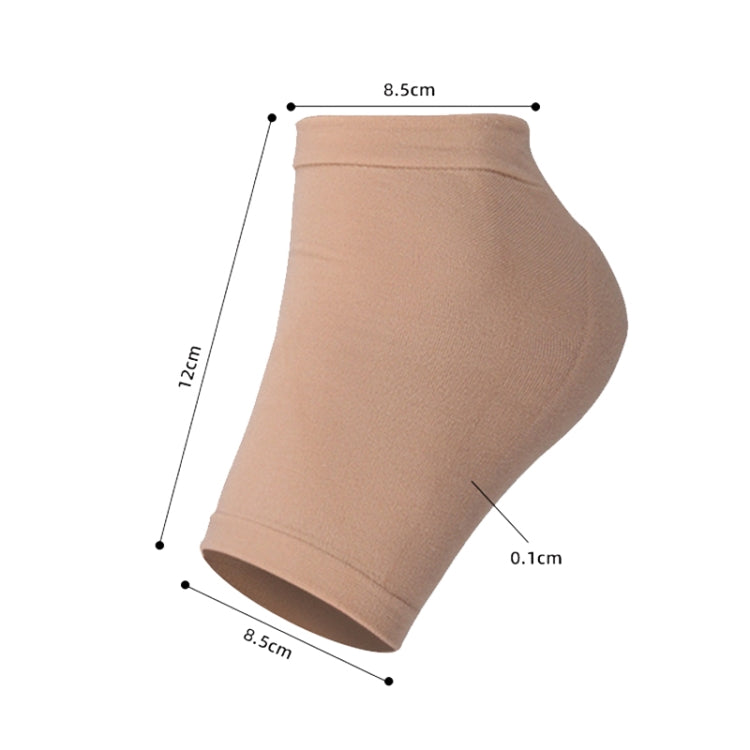 007 2pairs Silicone Anti-cracked Heel protector Moisturizing Non-slip Socks