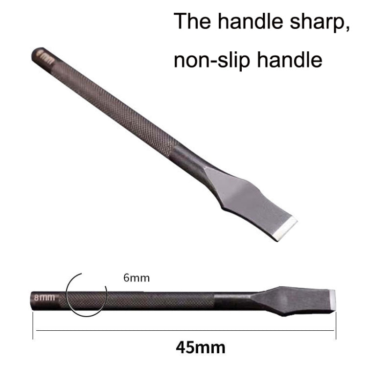 ER018 2pcs Card Position Cut Cowhide Leather Word Cut DIY Tool, Size: 12mm