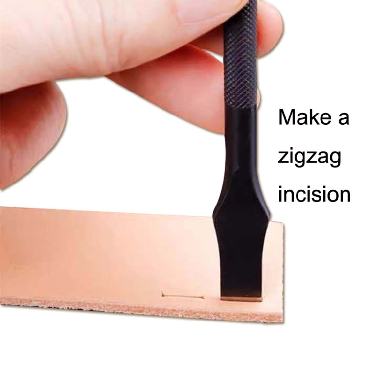ER018 2pcs Card Position Cut Cowhide Leather Word Cut DIY Tool, Size: 12mm