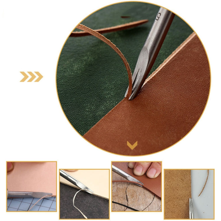 ER015 DIY Craft Leather Carving Leather Round Corner Tool Wood Handle Repair Device 1.2mm