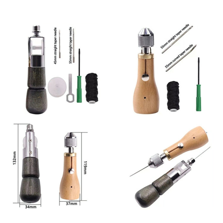 Leather Hand Seam Sewing Machine DIY Leather Carving Stitching Tool Device
