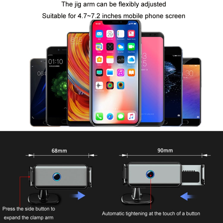 Car Air Outlet Smart Navigation Electric Mobile Phone Holder, Color: 660 Gray