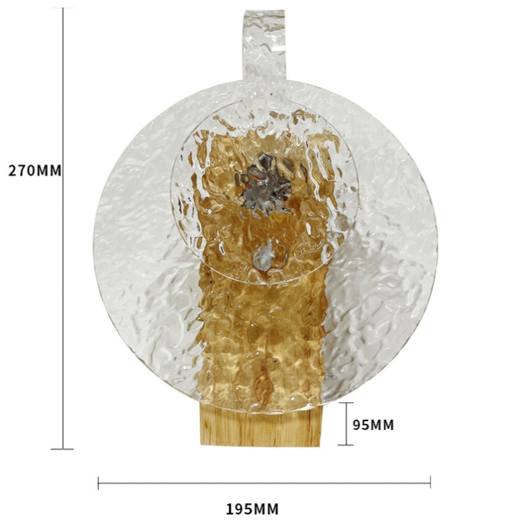 GD-GY01 Rotatable Water Ripple Wooden Atmosphere Decorative Lamp, Spec: Smart Plug-in