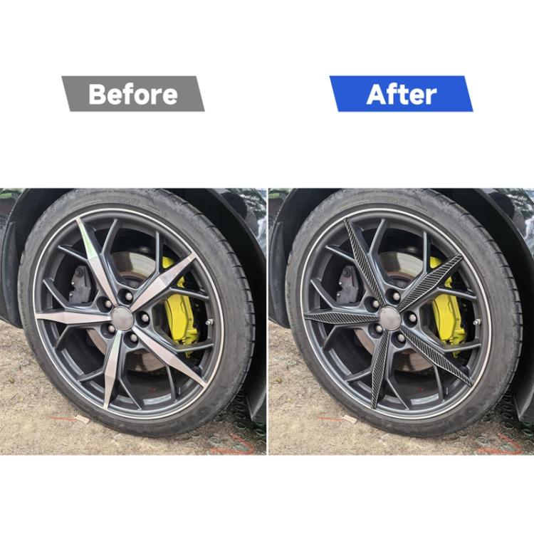 For Chevrolet Corvette C8 20pcs /Set Wheel Trim Stickers - Black